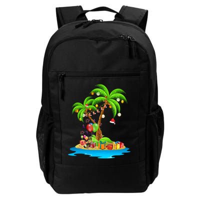 Christmas Palm Tree Tropical Xmas Coconut Matching Family Gift Backpack