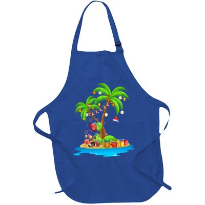 Christmas Palm Tree Tropical Xmas Coconut Matching Family Gift Apron