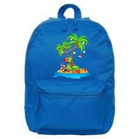 Christmas Palm Tree Tropical Xmas Coconut Matching Family Gift 16 in Basic Backpack