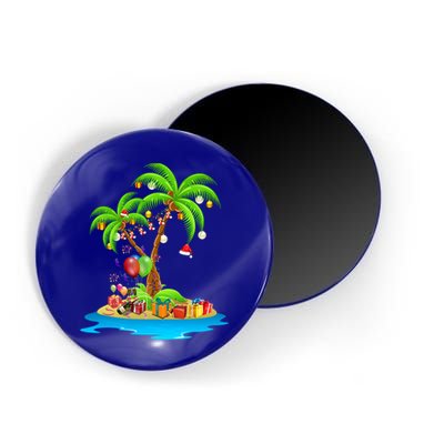 Christmas Palm Tree Tropical Xmas Coconut Matching Family Gift Magnet