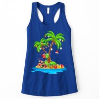 Christmas Palm Tree Tropical Xmas Coconut Matching Family Gift Womens Tank Top