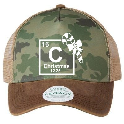 Christmas Periodic Table Symbol Legacy Tie Dye Trucker Hat