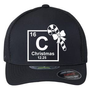 Christmas Periodic Table Symbol Flexfit Unipanel Trucker Cap