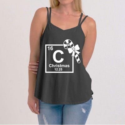 Christmas Periodic Table Symbol Women's Strappy Tank