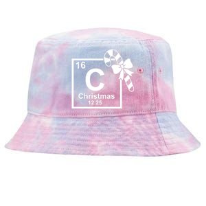 Christmas Periodic Table Symbol Tie-Dyed Bucket Hat