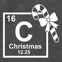 Christmas Periodic Table Symbol Vector Backpack
