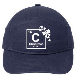 Christmas Periodic Table Symbol 7-Panel Snapback Hat