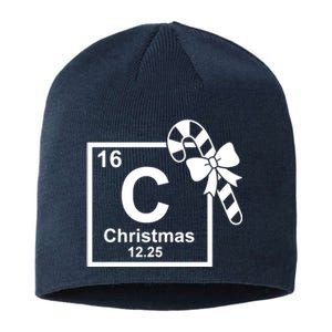 Christmas Periodic Table Symbol Sustainable Beanie