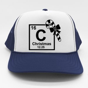 Christmas Periodic Table Symbol Trucker Hat