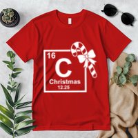 Christmas Periodic Table Symbol Premium T-Shirt