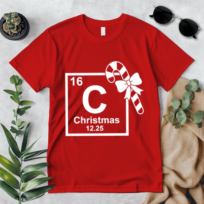 Christmas Periodic Table Symbol Premium T-Shirt