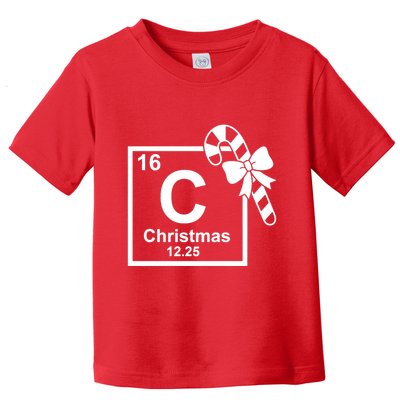 Christmas Periodic Table Symbol Toddler T-Shirt