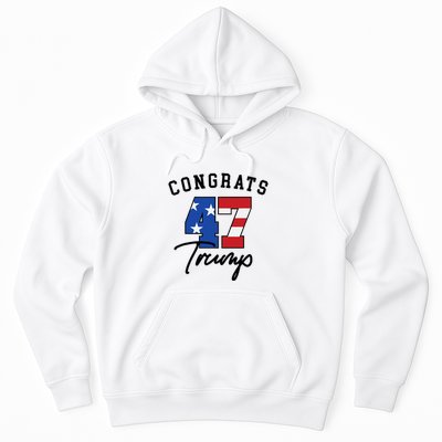 Congratulations President Trump 47 Hoodie