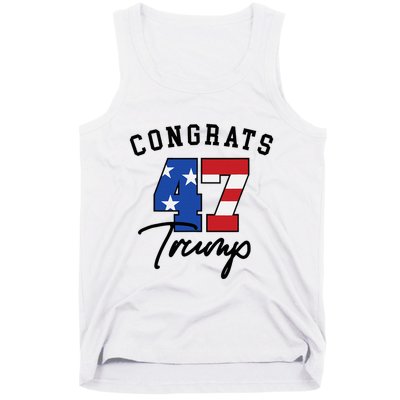 Congratulations President Trump 47 Tank Top