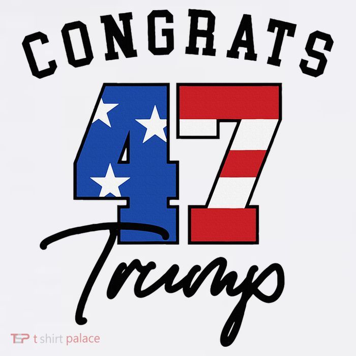 Congratulations President Trump 47 Kids T-Shirt