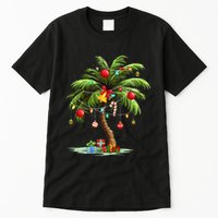 Christmas Palm Tree Light Hawaiian Tropical Xmas Tall T-Shirt