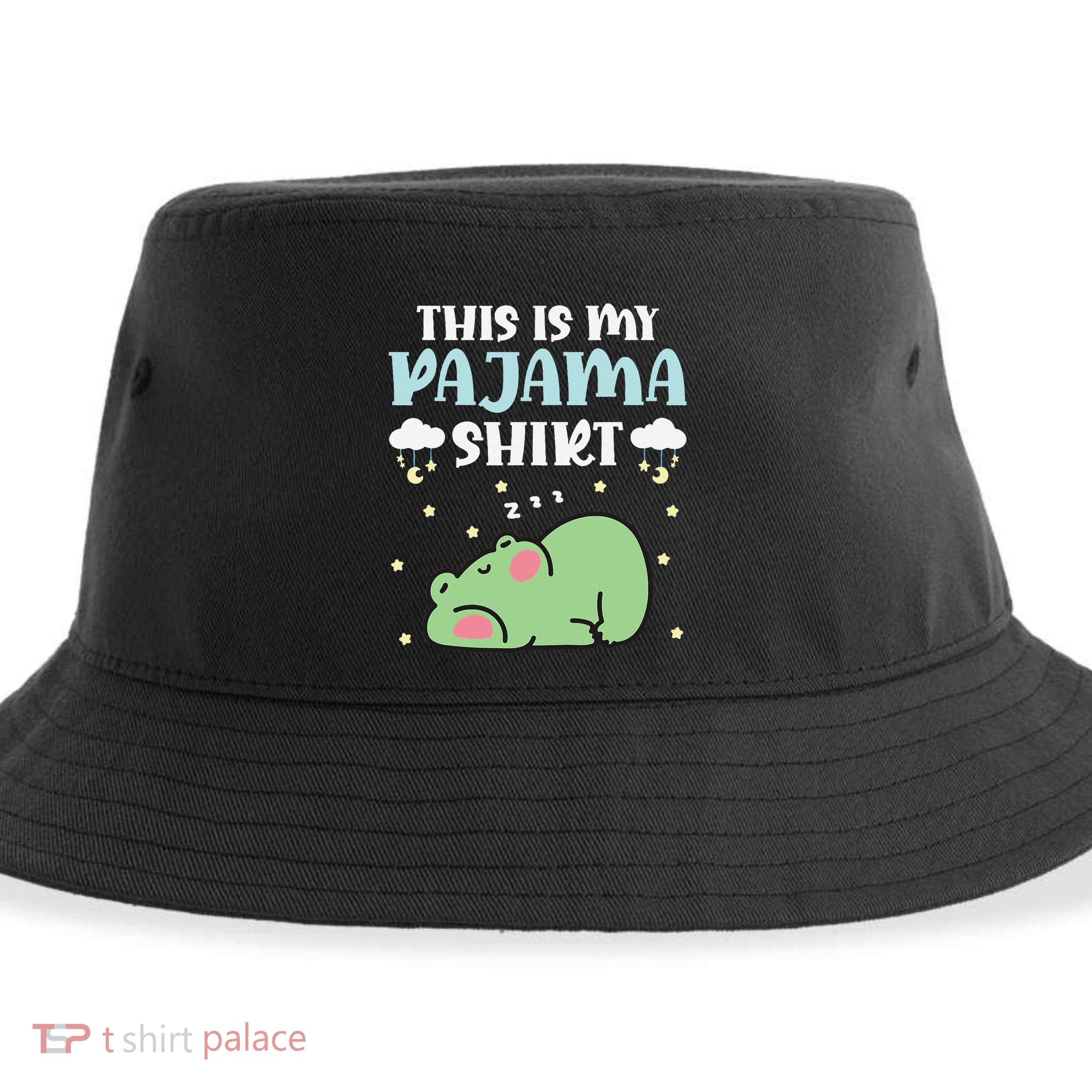 Cute Pj Teen Pjs Funny Frog Pjs This Is My Pajama Sustainable Bucket Hat