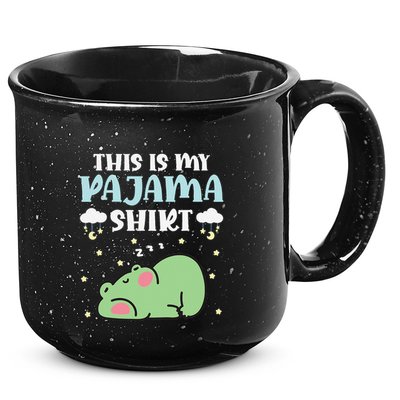 Cute Pj Teen Pjs Funny Frog Pjs This Is My Pajama 15oz Campfire Ceramic Mug