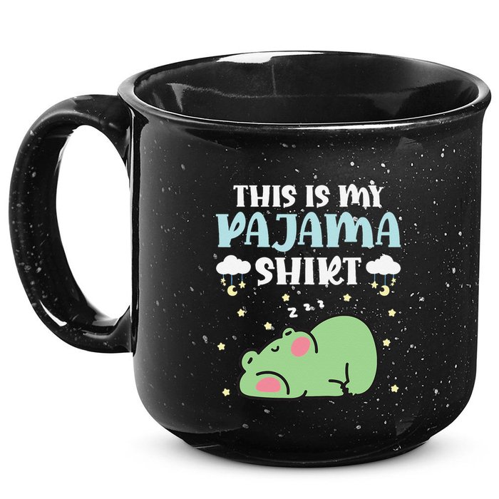 Cute Pj Teen Pjs Funny Frog Pjs This Is My Pajama 15oz Campfire Ceramic Mug