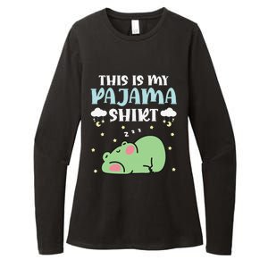 Cute Pj Teen Pjs Funny Frog Pjs This Is My Pajama Womens CVC Long Sleeve Shirt