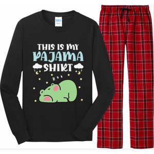 Cute Pj Teen Pjs Funny Frog Pjs This Is My Pajama Long Sleeve Pajama Set