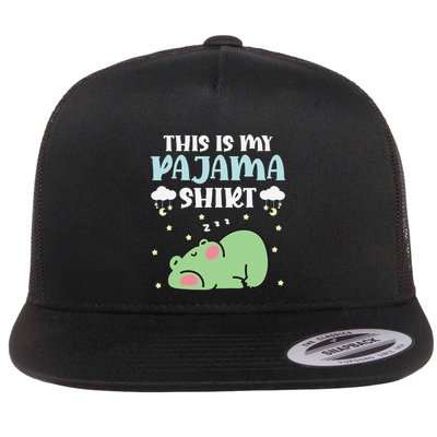 Cute Pj Teen Pjs Funny Frog Pjs This Is My Pajama Flatbill Hat