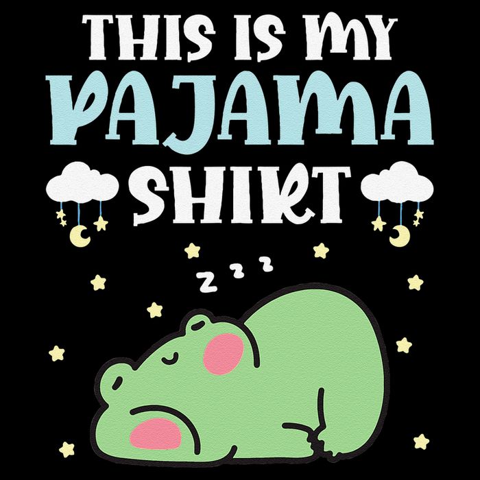 Cute Pj Teen Pjs Funny Frog Pjs This Is My Pajama Flat Bill Trucker Hat