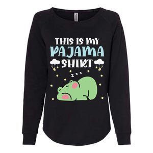 Cute Pj Teen Pjs Funny Frog Pjs This Is My Pajama Womens California Wash Sweatshirt