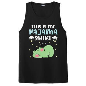 Cute Pj Teen Pjs Funny Frog Pjs This Is My Pajama PosiCharge Competitor Tank