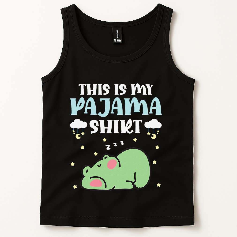 Cute Pj Teen Pjs Funny Frog Pjs This Is My Pajama Tank Top