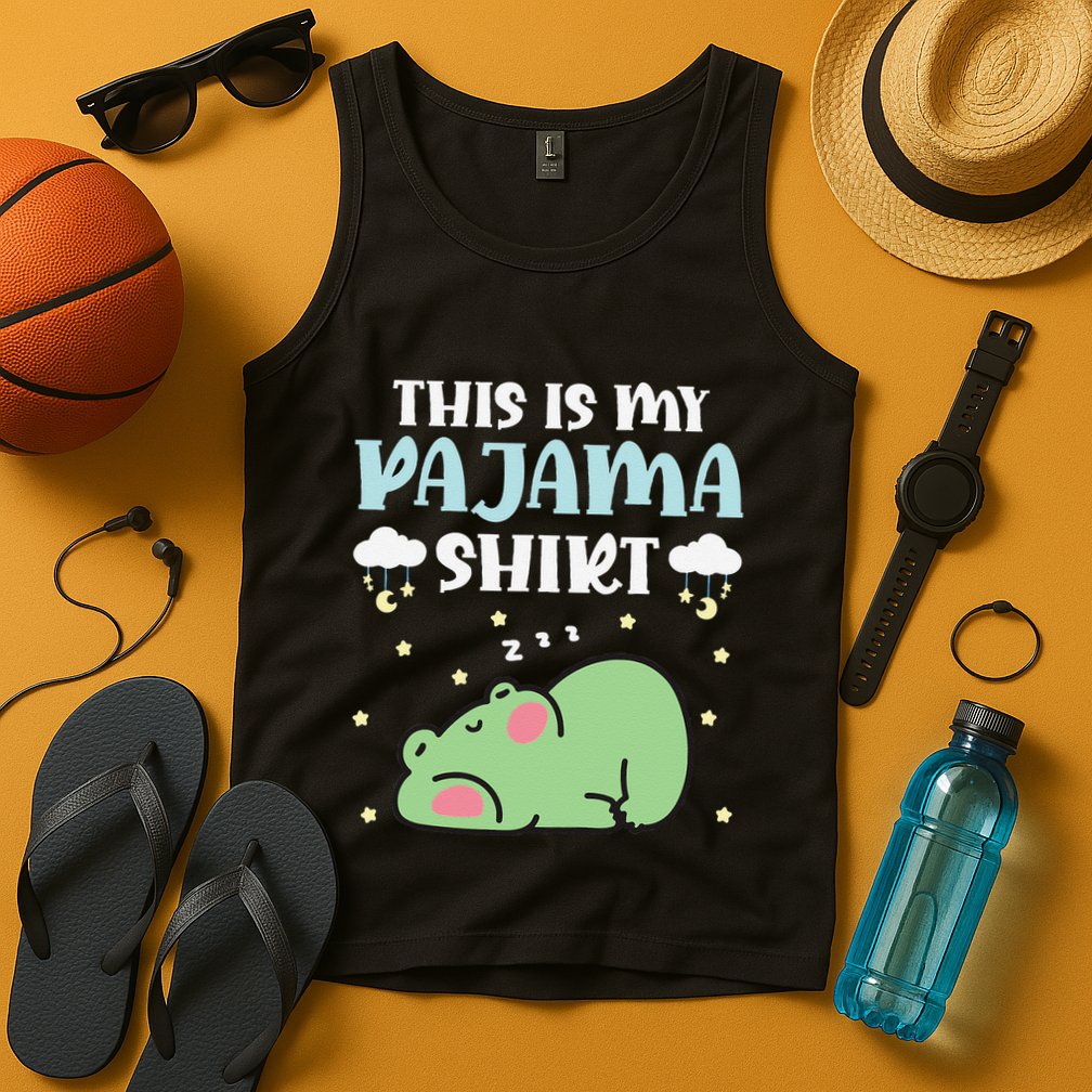 Cute Pj Teen Pjs Funny Frog Pjs This Is My Pajama Tank Top