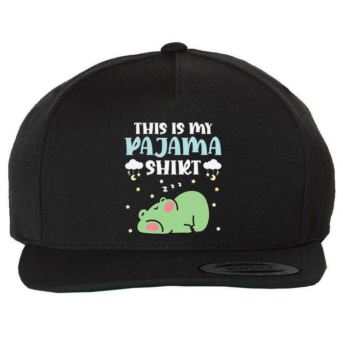 Cute Pj Teen Pjs Funny Frog Pjs This Is My Pajama Wool Snapback Cap