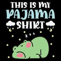 Cute Pj Teen Pjs Funny Frog Pjs This Is My Pajama Wool Snapback Cap