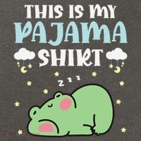 Cute Pj Teen Pjs Funny Frog Pjs This Is My Pajama Cotton Canvas Backpack