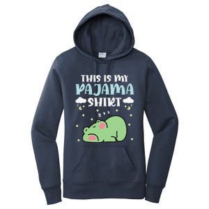 Cute Pj Teen Pjs Funny Frog Pjs This Is My Pajama Women's Pullover Hoodie