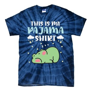 Cute Pj Teen Pjs Funny Frog Pjs This Is My Pajama Tie-Dye T-Shirt