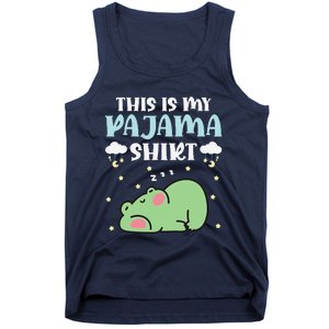 Cute Pj Teen Pjs Funny Frog Pjs This Is My Pajama Tank Top