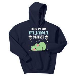 Cute Pj Teen Pjs Funny Frog Pjs This Is My Pajama Kids Hoodie