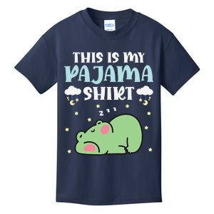 Cute Pj Teen Pjs Funny Frog Pjs This Is My Pajama Kids T-Shirt