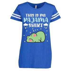 Cute Pj Teen Pjs Funny Frog Pjs This Is My Pajama Enza Ladies Jersey Football T-Shirt