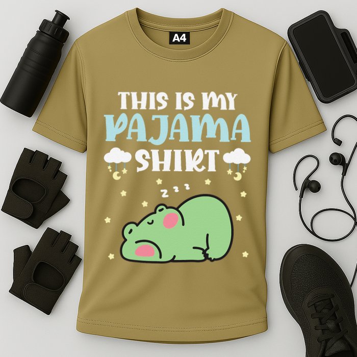 Cute Pj Teen Pjs Funny Frog Pjs This Is My Pajama Performance Shirt