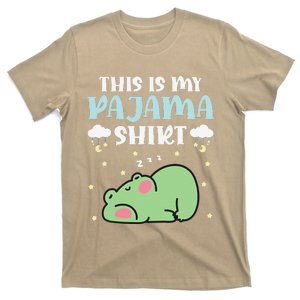 Cute Pj Teen Pjs Funny Frog Pjs This Is My Pajama T-Shirt