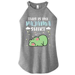 Cute Pj Teen Pjs Funny Frog Pjs This Is My Pajama Women's Perfect Tri Rocker Tank