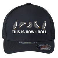 Cute Penguin This Is How I Roll Funny Penguin Flexfit Unipanel Trucker Cap