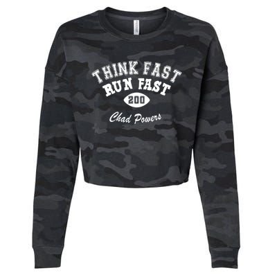 Think Fast Run Fast Cropped Pullover Crew