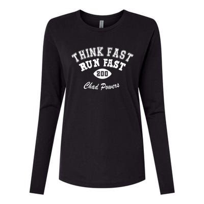 Think Fast Run Fast Womens Cotton Relaxed Long Sleeve T-Shirt