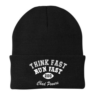 Think Fast Run Fast Knit Cap Winter Beanie