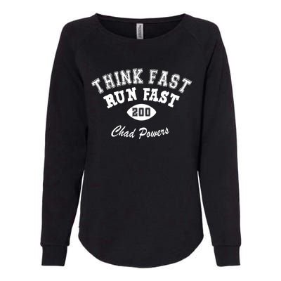 Think Fast Run Fast Womens California Wash Sweatshirt