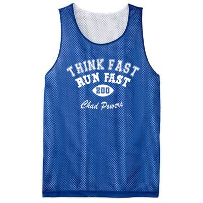 Think Fast Run Fast Mesh Reversible Basketball Jersey Tank