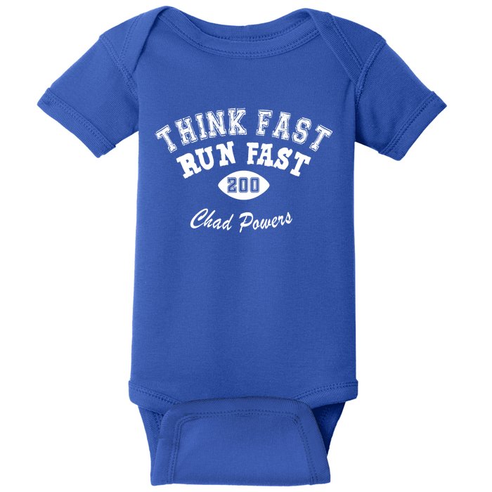 Think Fast Run Fast Baby Bodysuit